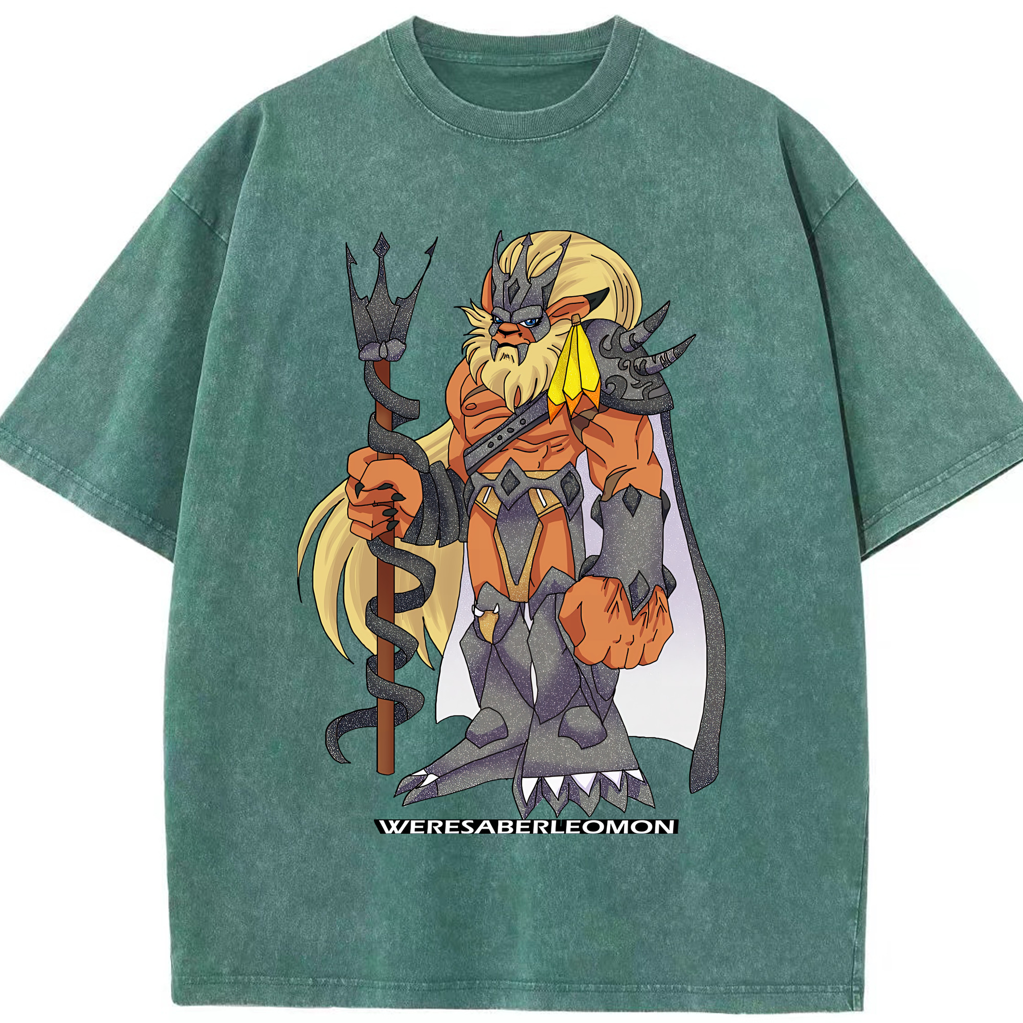 （画像用） Digimon デジタルモンスター/デジモン 綿100% ヴィンテージ風 半袖Tシャツ（フロントプリント）